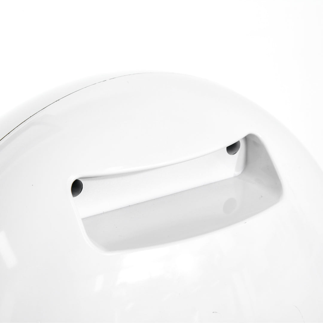 Led elektrisk pejs mini bord fritstående pejsovn med flammeeffekt 1500w abs plast hvid 30,5 x 18 x 35 cm