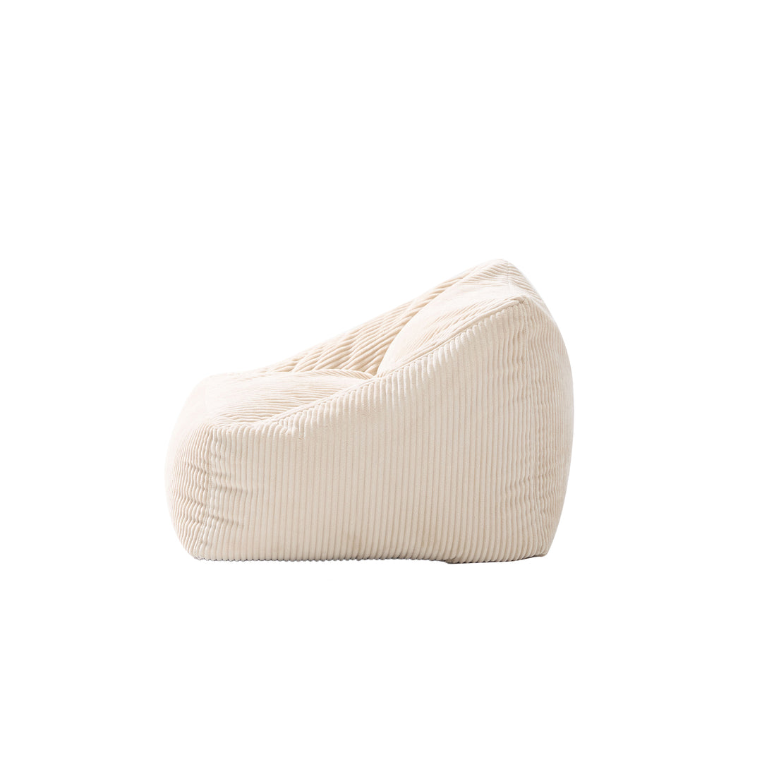JON Beige Corduroy Stuepuf