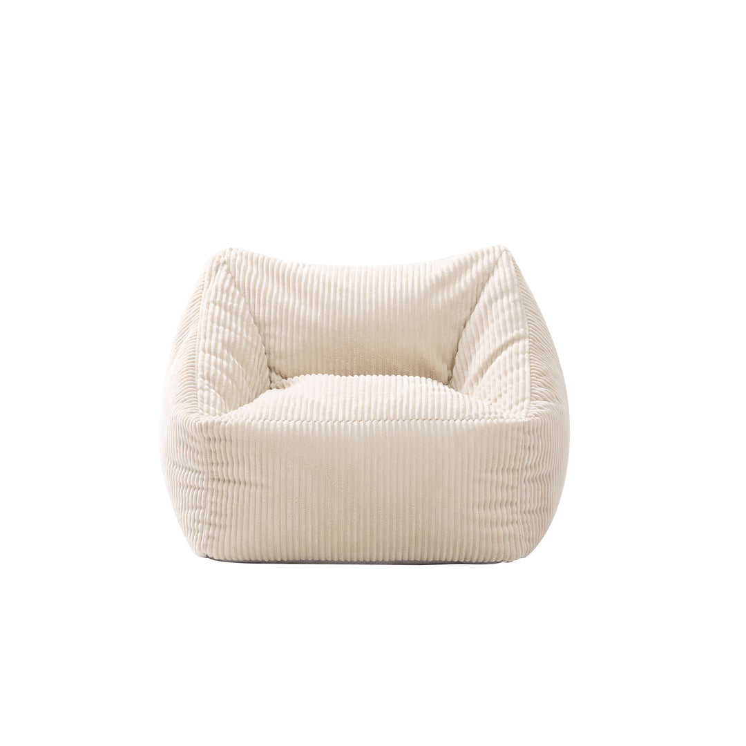 JON Beige Corduroy Stuepuf