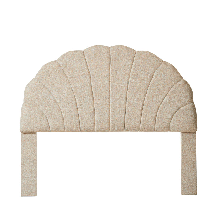 SUND Sengegavl i stof 140 cm beige