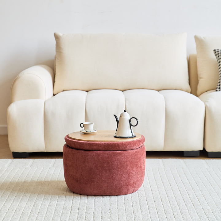 VASA puf med opbevaring – Hvid
