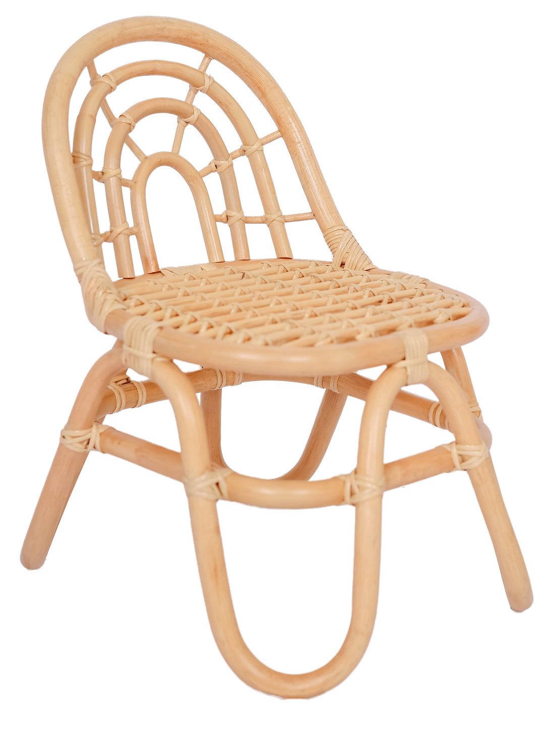PULAU Rattan Baby Højstol Beige