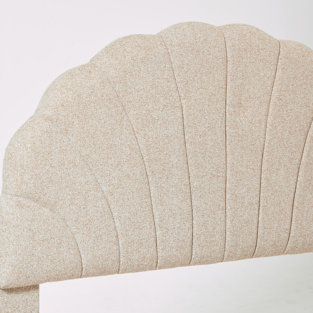 SUND Sengegavl i stof 140 cm beige