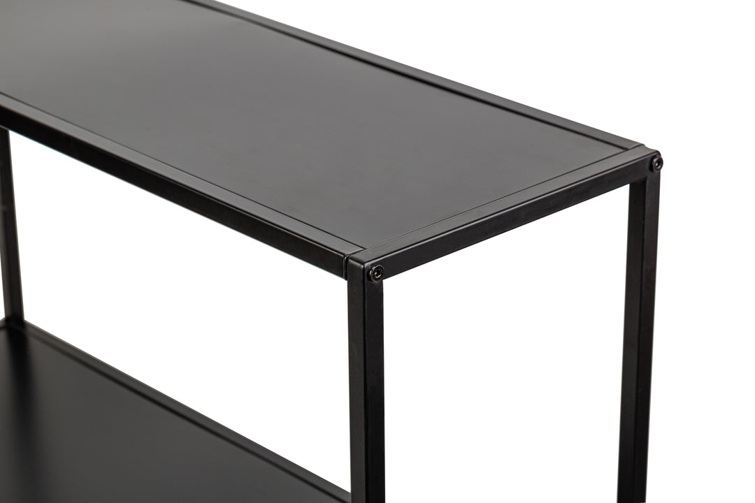 OXFORD Industrielt Sort Metal Konsolbord