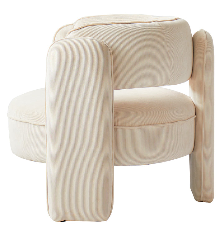 BANGUI Beige fløjlsstol