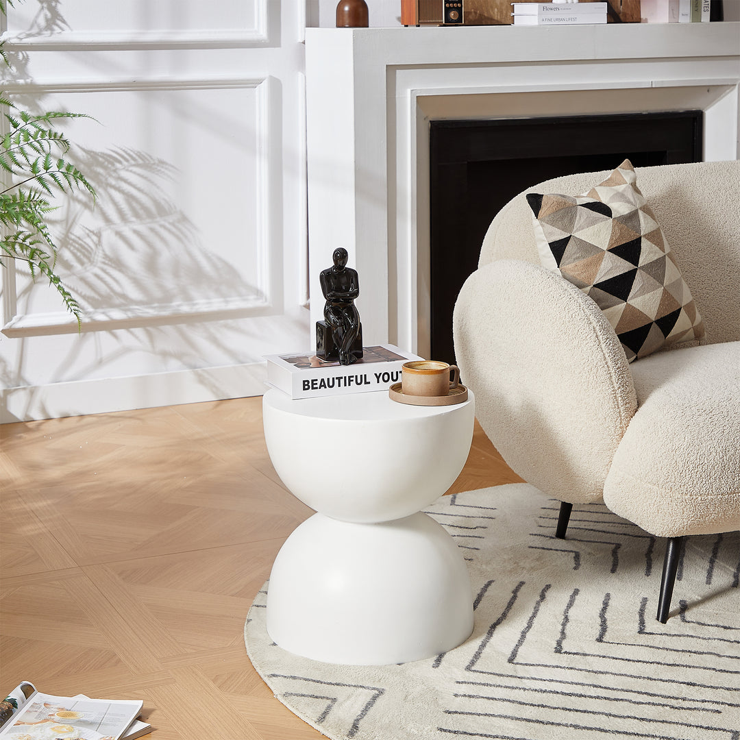 VEJEN sidebord i magnesit – Hvid