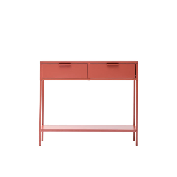 KUHMO konsolbord med 2 skuffer – Terracotta