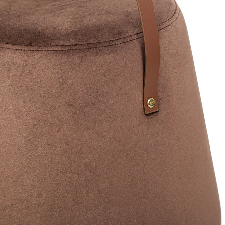 FUJI Brun Velour med Rebpuf