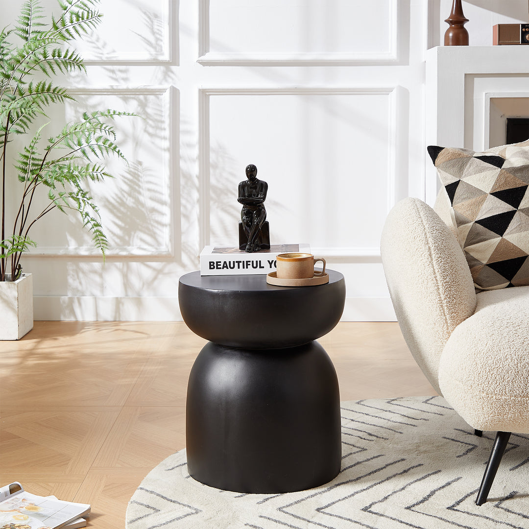 NORDFYN Industrial Black Metal Sidebord