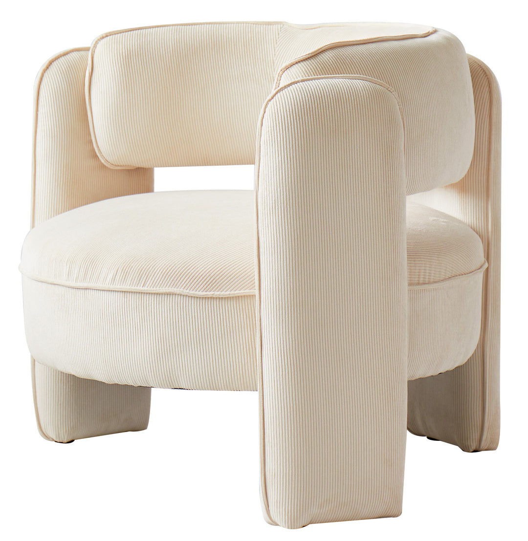 BANGUI Beige fløjlsstol