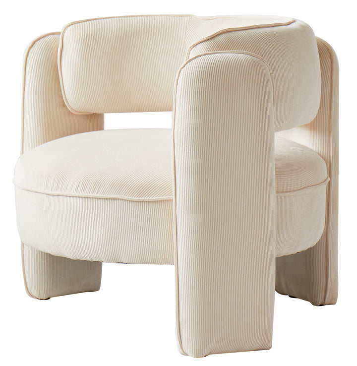 BANGUI Beige fløjlsstol