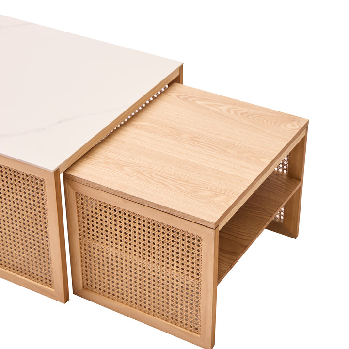 TROMSO sofabordsæt – FSC™-certificeret asketræ og moderne design