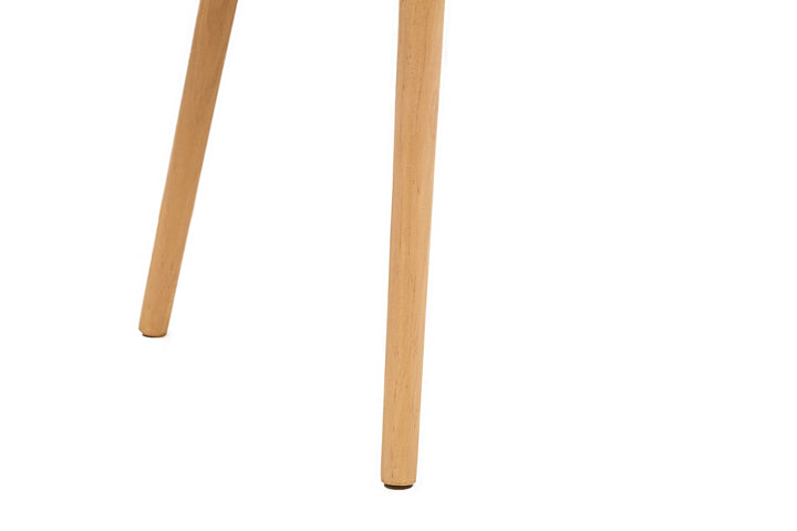 NISHIO konsolbord med 2 skuffer i træ og naturlig rattan