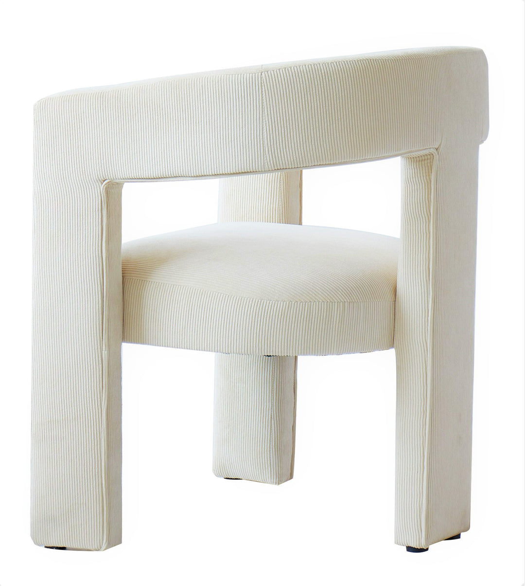 ARUSHA Beige fløjlsbøjlestol