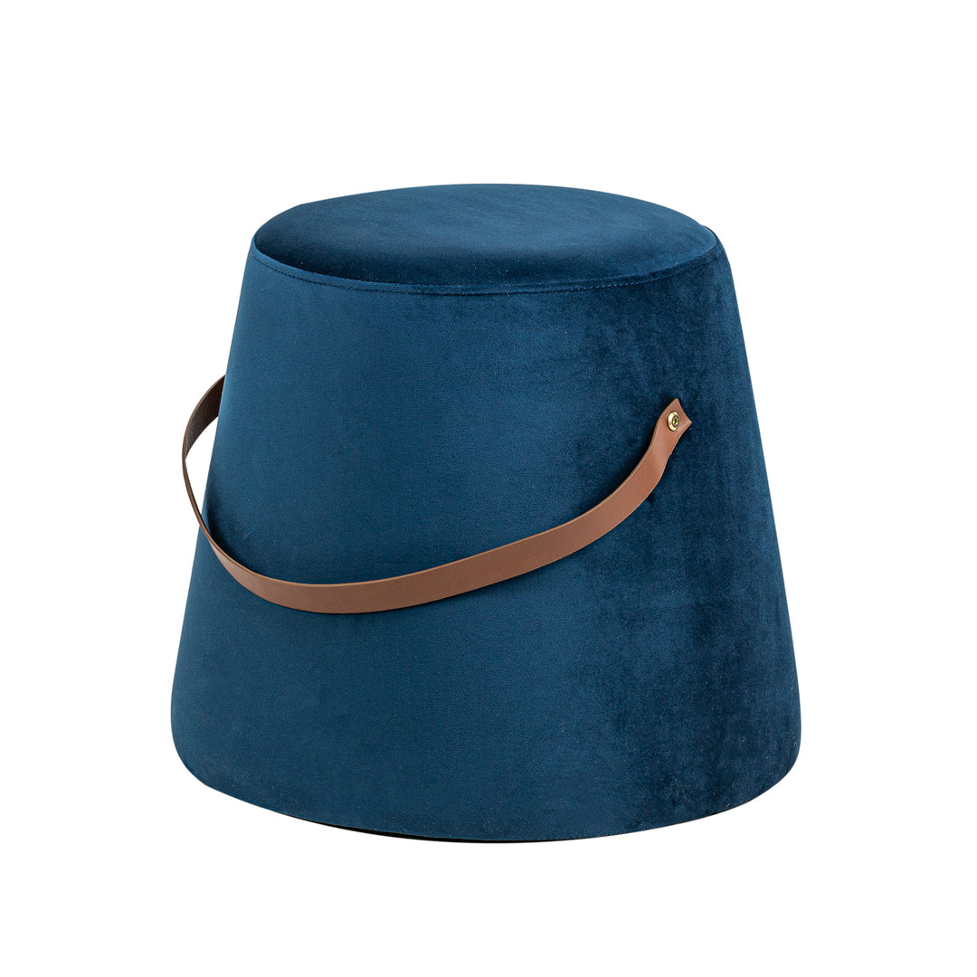 FUJI Blå Velour med Rebpuf