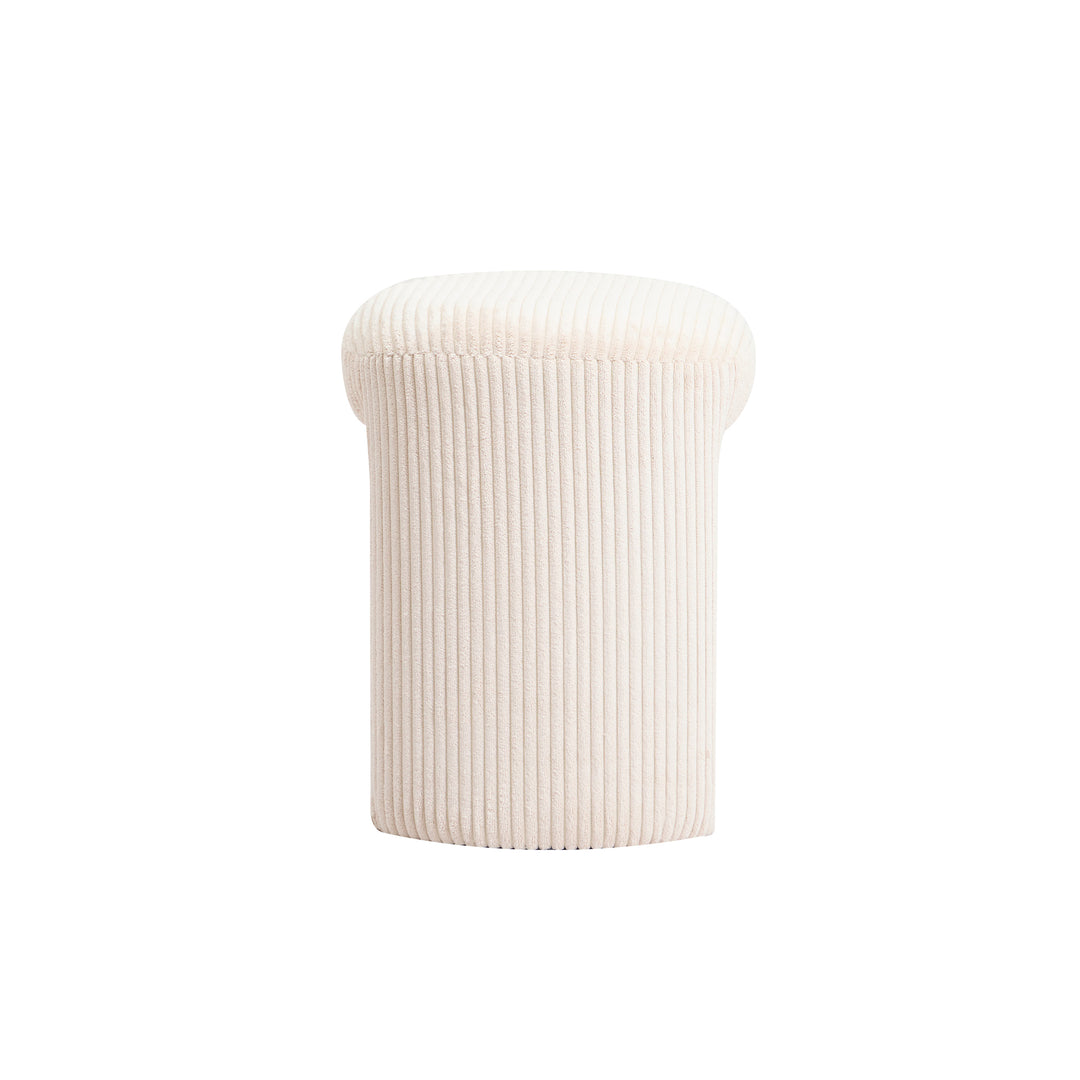 NAGA Beige Velour Puf til Stuen