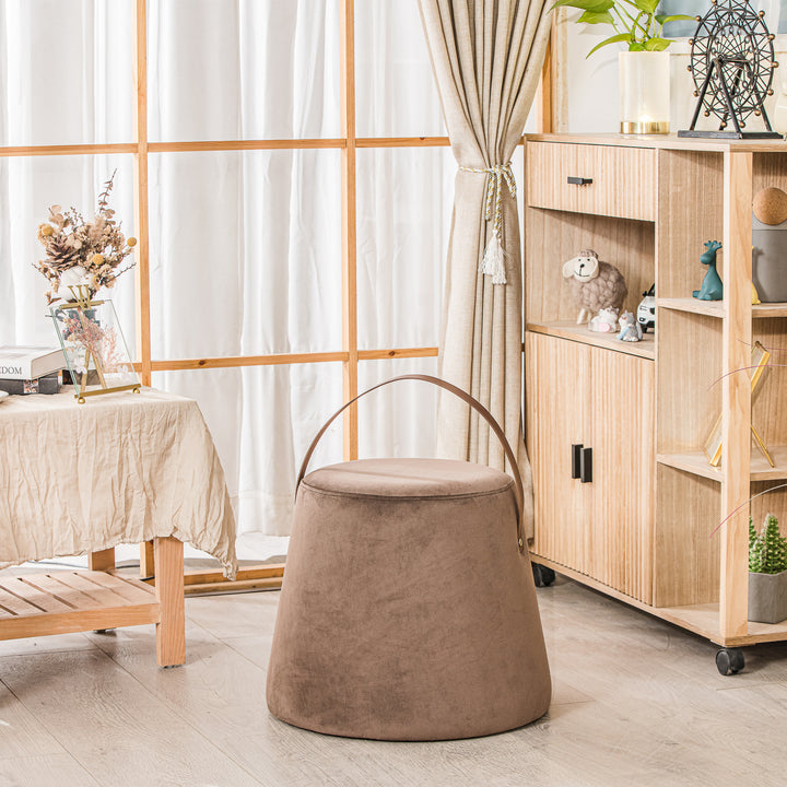 FUJI Brun Velour med Rebpuf