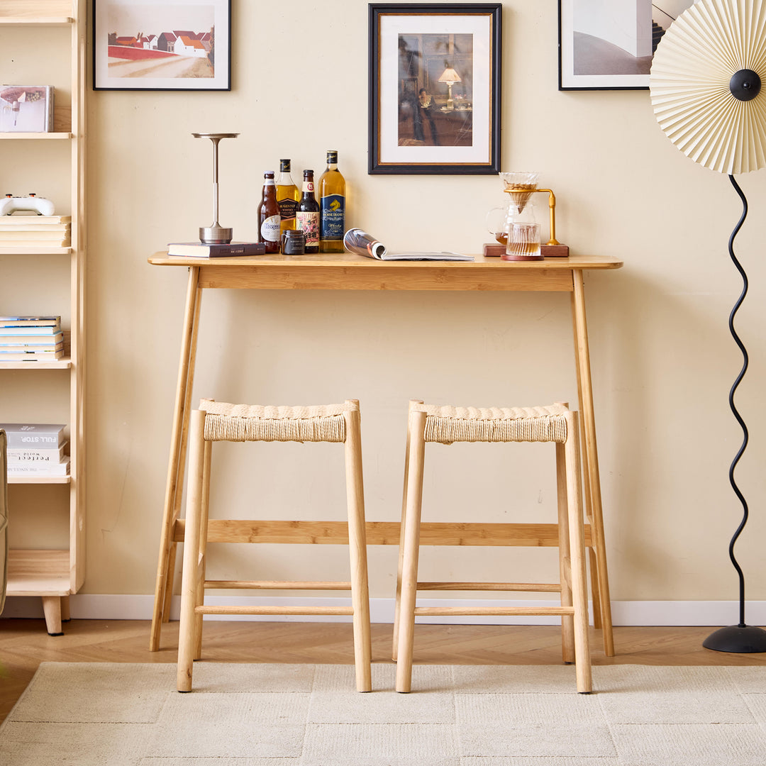SALTA barstol i træ og reb – skandinavisk design med naturlig charme