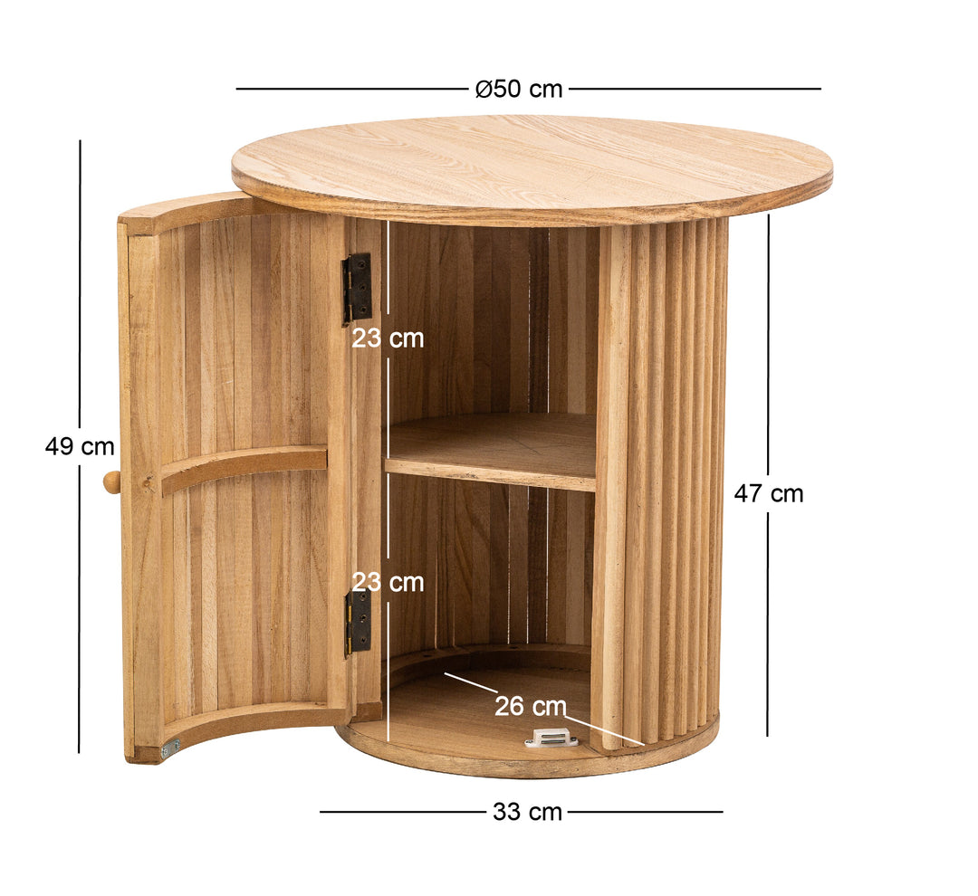 TRINIDAD sidebord i fyrretræ – moderne design med naturlig varme