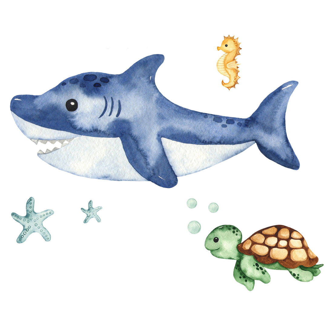 LUK børneseng 160x80 med skuffe - Shark