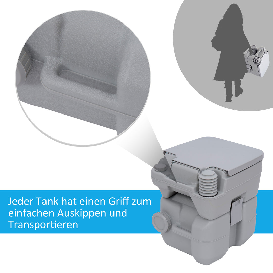 Campingtoilet mobilt toilet kemisk mobilt toilet rejse autocamper