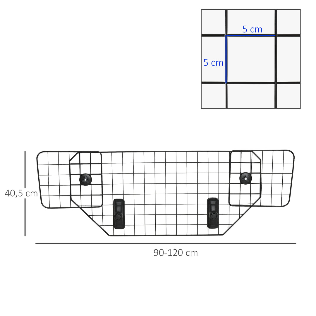 Hundebeskytter bil universal bagagerumsbeskytter 90-120 cm justerbar metal