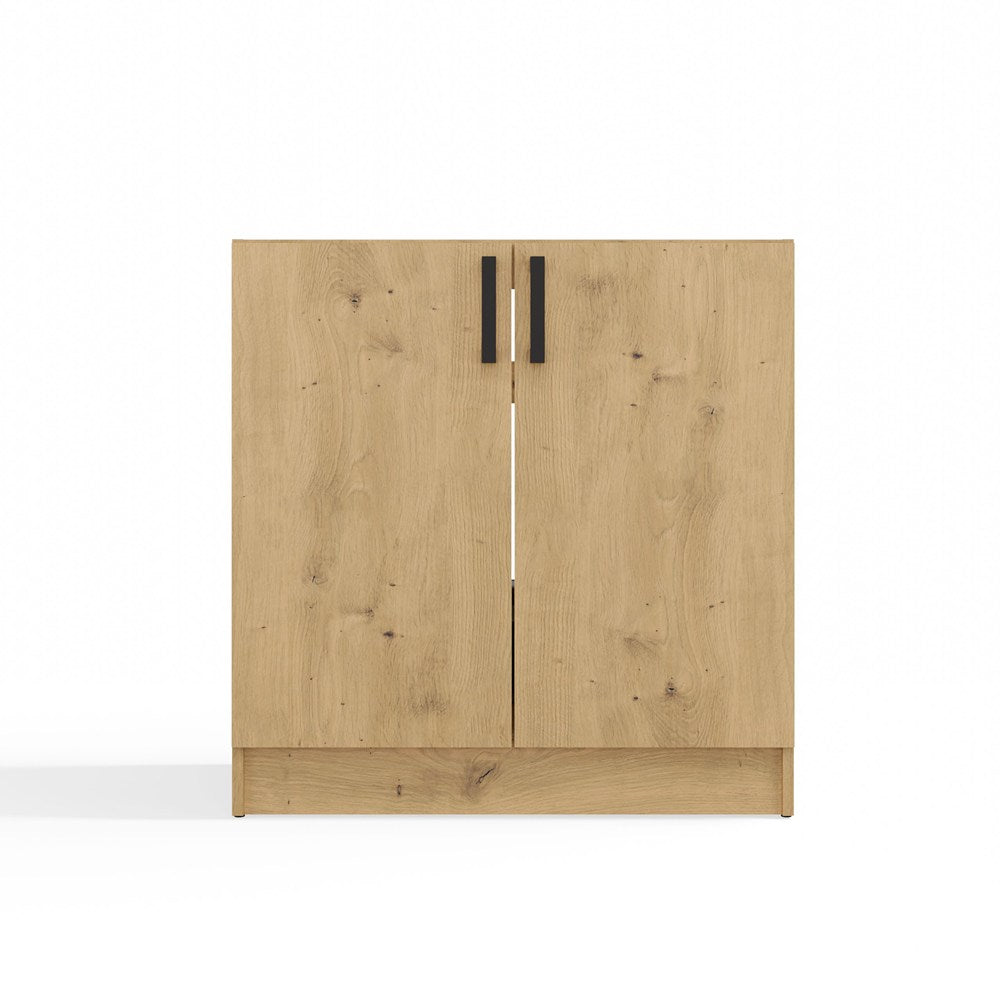 Underskab til vask, Bredde: 80 cm Dybde: 45,5 cm Højde: 82 cm, naturfarvet