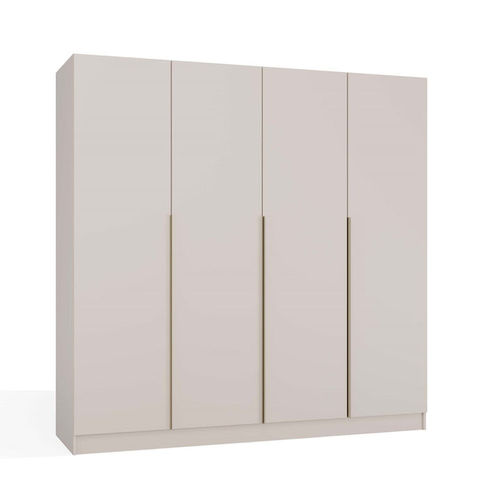 Stort klædeskab, Bredde: 200 cm Højde: 200 cm Dybde: 56,5 cm, Kashmir-beige