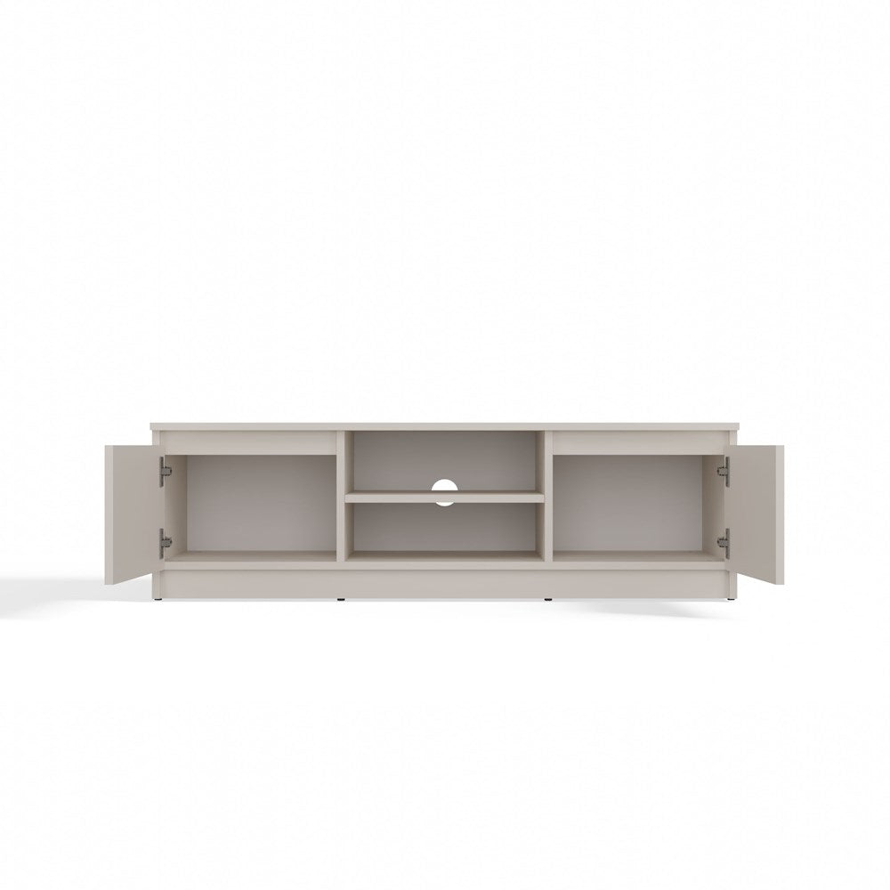 Moderne TV-bord / TV-skab, Dybde: 40 cm Bredde: 120 cm Højde: 36 cm, varm beige