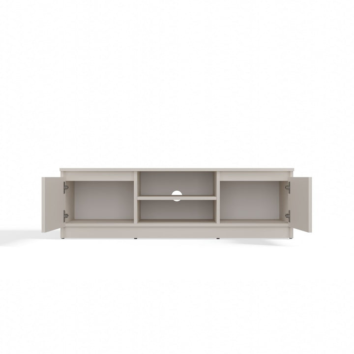 Moderne TV-bord / TV-skab, Dybde: 40 cm Bredde: 120 cm Højde: 36 cm, varm beige