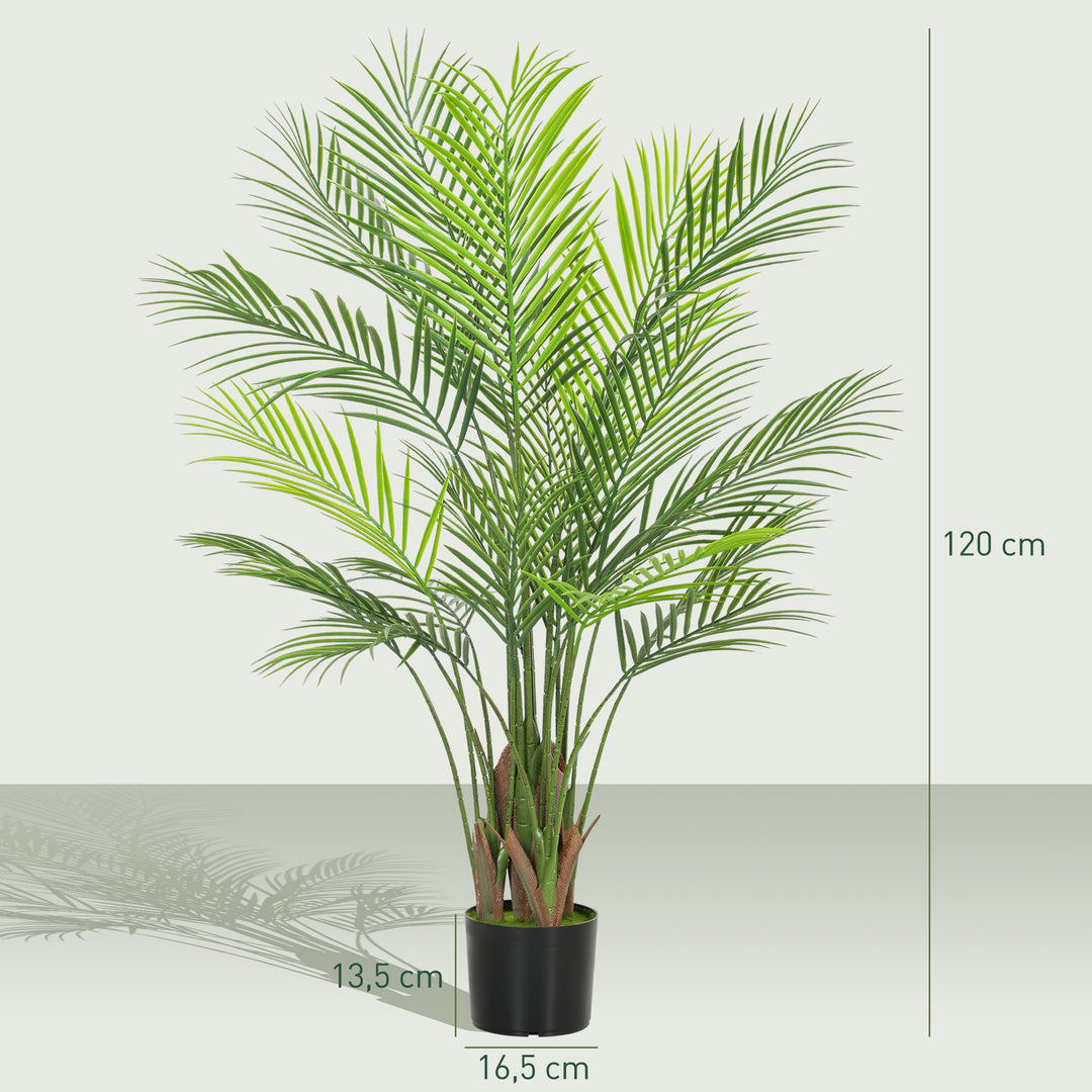 plante palme Kunstig palme stor 120cm kunstig plante, plastik kunstige planter i po – Lammeuld.dk