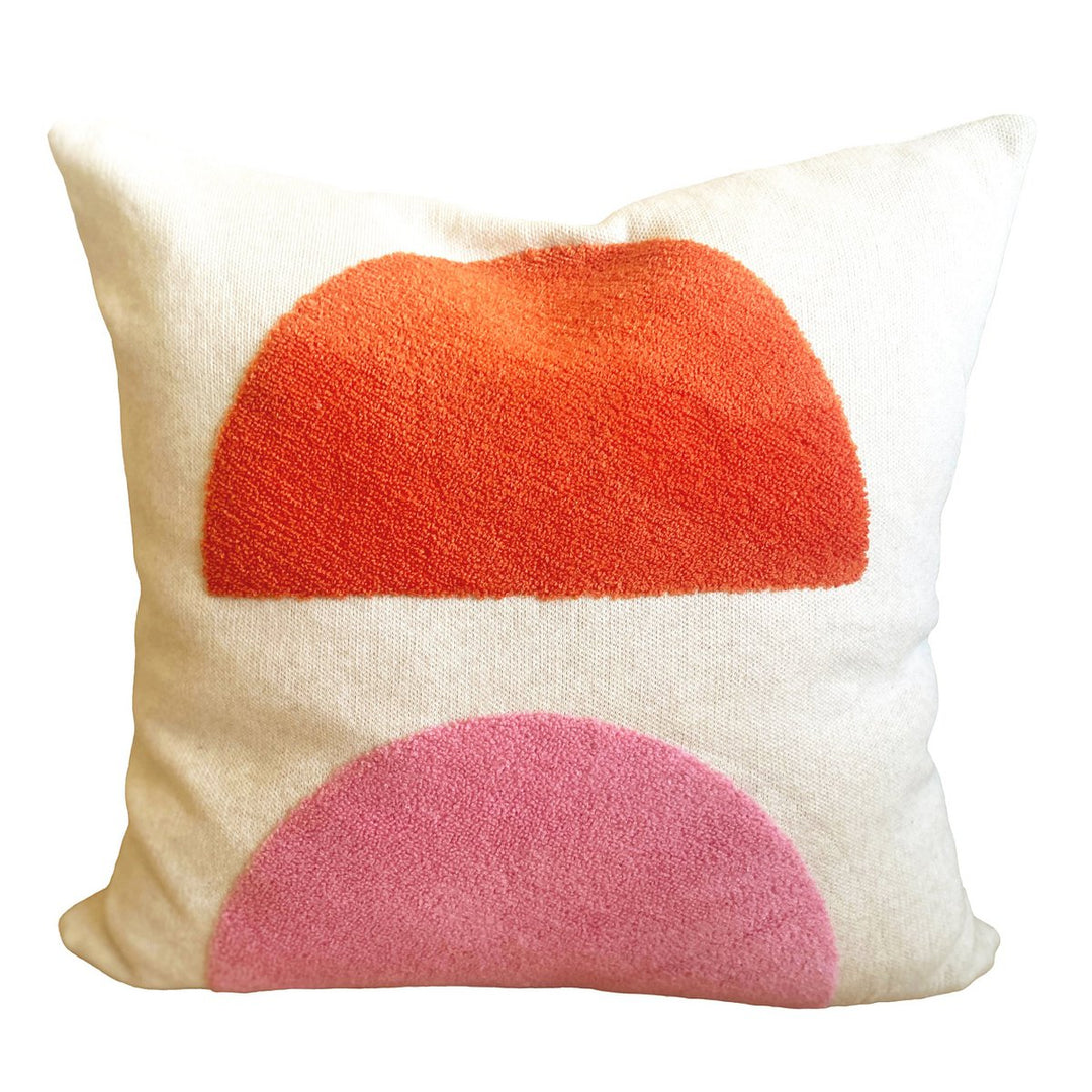 Mona Pillow-Cover Pink, Punch Nålbroderi