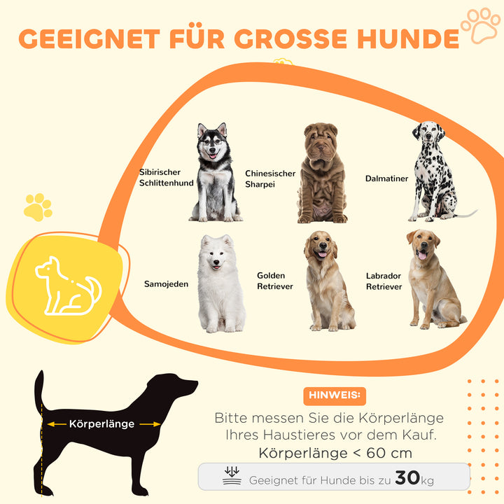 Hundebur, låsbart hundebur til store hunde, grå