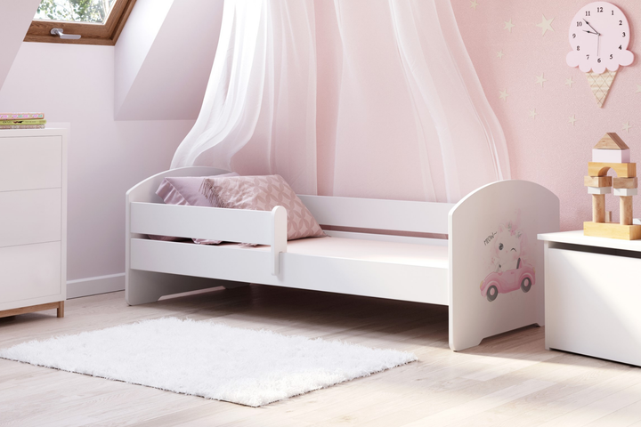 LUK børneseng 140x70 med gelænder - KOT