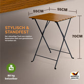 Havemøbelsæt,2 x stole med 1 bord, FSC®-certificeret akacietræ