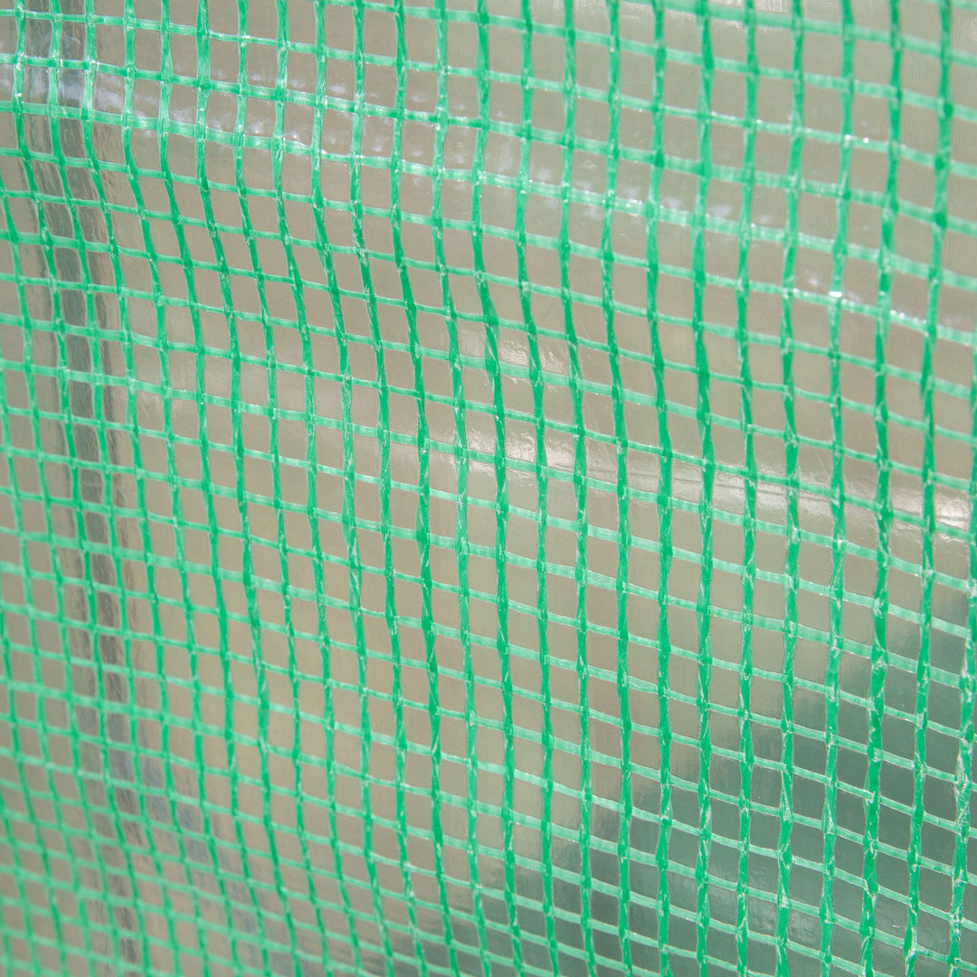 Drivhus med vindue, dør, stålfoliedrivhus, drivhus med PE-netfilm til altan, have, tomathus 300x100x200cm, tomatdrivhus til grøntsager, blomster, planter, grønt