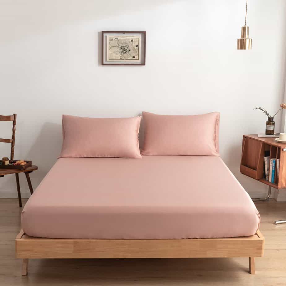 Pink Bambus Sengesæt 1-person - 400TC Tanboocel - Cuddle Pink
