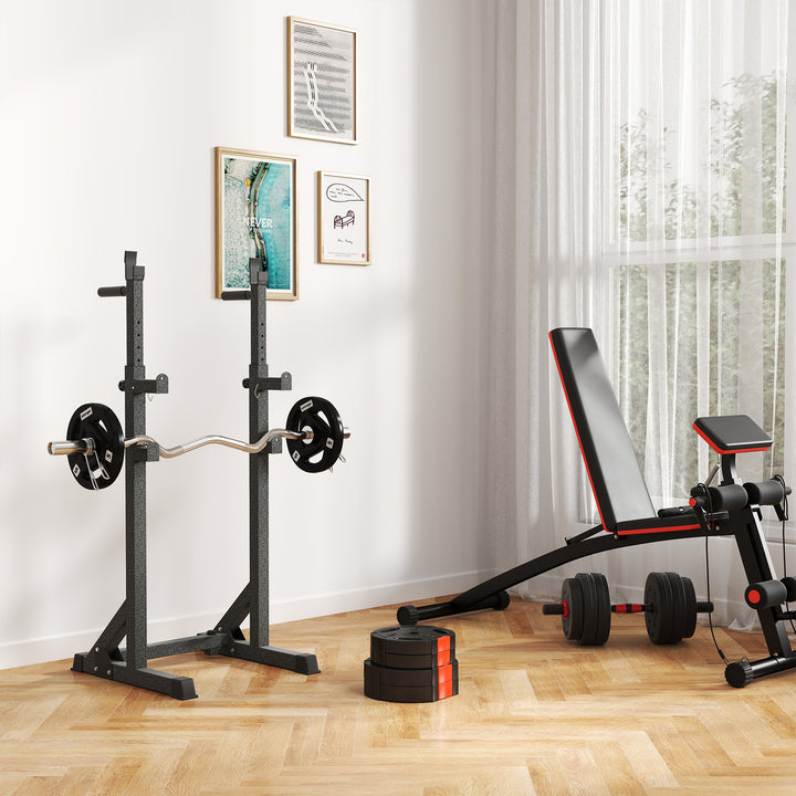 4-Delt vægtskivesæt til træning, fitnesscenter, hjemmetræning, styrketræning, 2 x 5 kg og 2 x 2,5 kg, sort