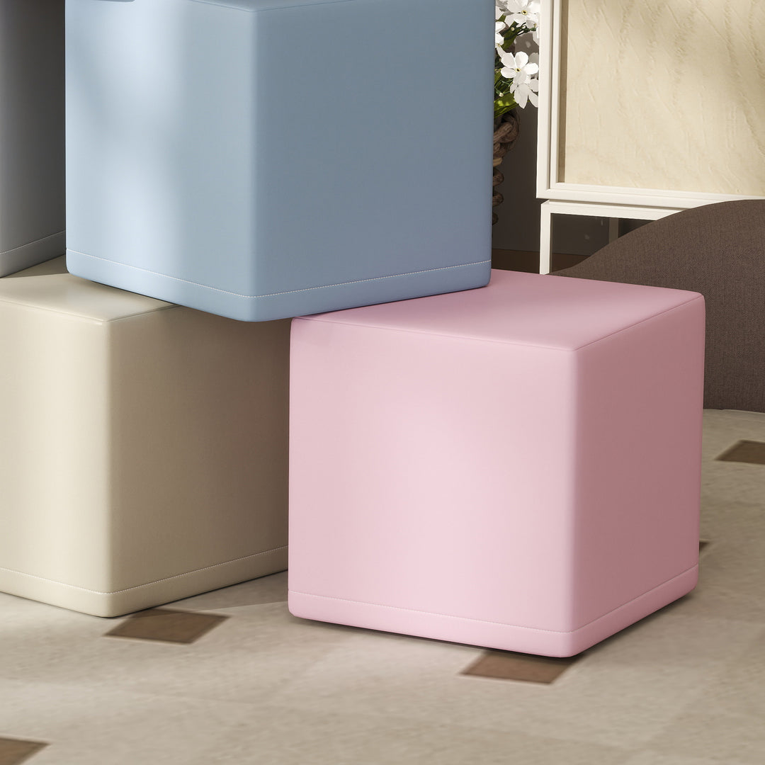 Bløde byggeklodser, 12 terninger à 20 x 20 x 20 cm, let at vedligeholde, børnesikre, til 1-3 år, kunstlæder