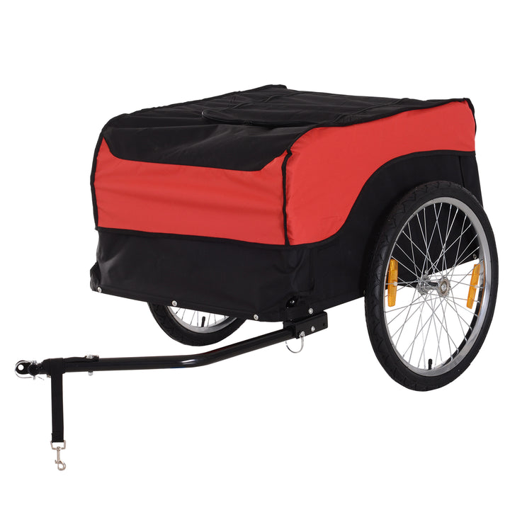 Transportanhænger cargo trailer cykelanhænger cargo cykelanhænger (rød-sort)