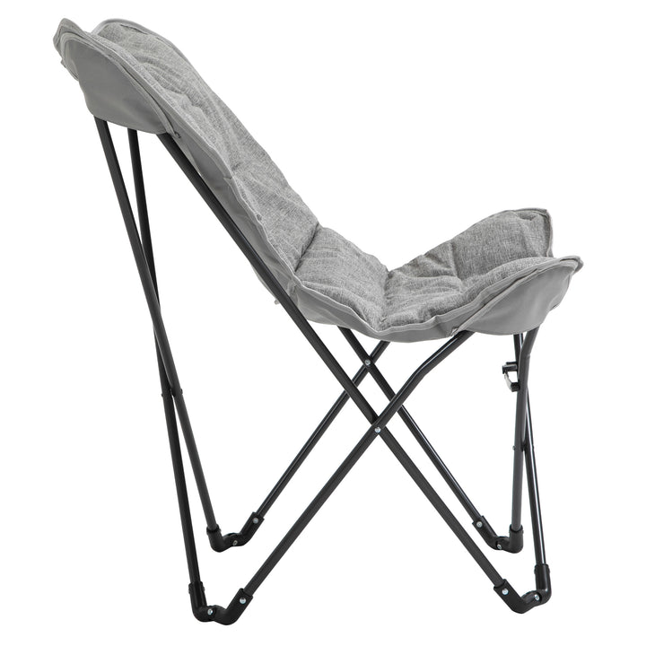 Klapstol foldbar campingstol polstret udendørs klapstol op til 120 kg lasteevne robust fiskestol havestol til haven camping strand