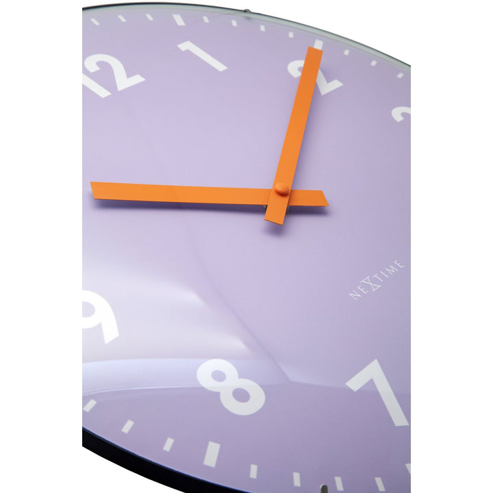 Vægur 35 cm kuplet glaslinse-Silent-Glass-NeXtime 'Duomo'