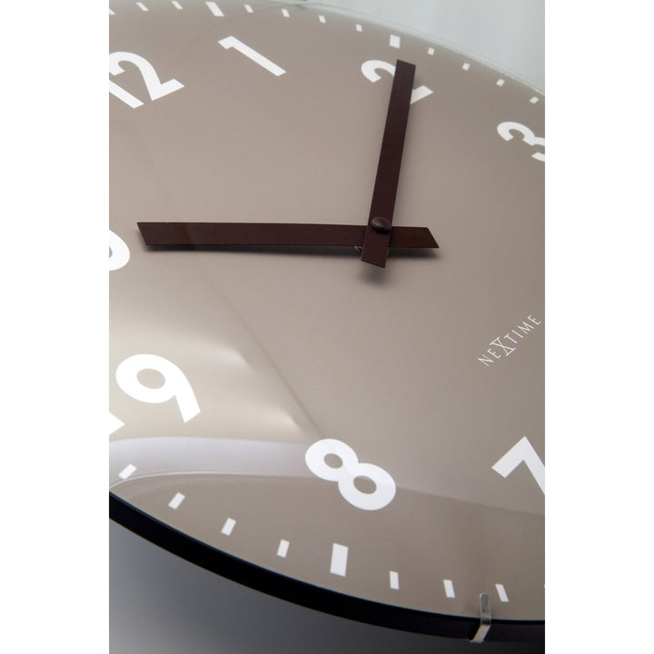 Vægur 35 cm kuplet glaslinse-Silent-Glass-NeXtime 'Duomo'