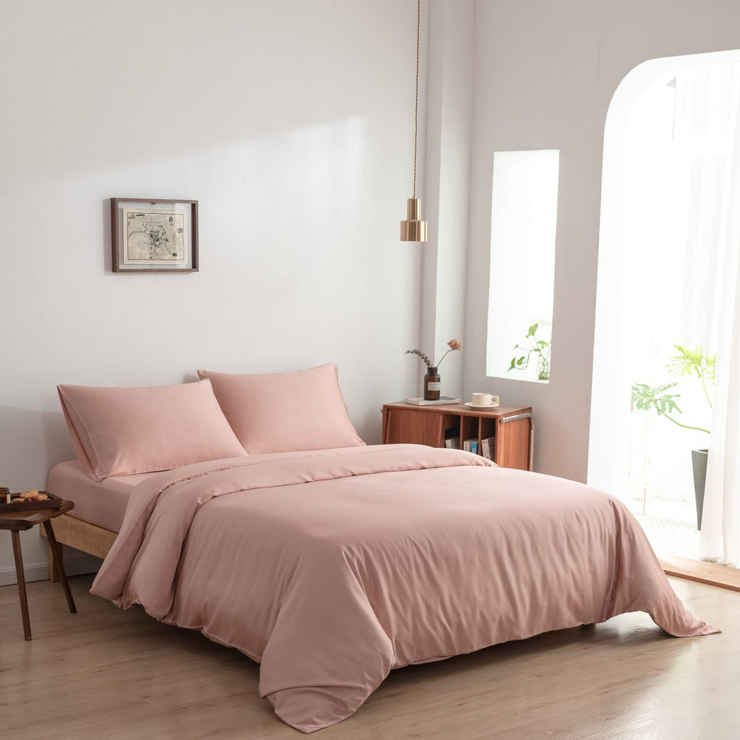 Pink bambus dynebetræk Premium - 400TC Tanboocel - 100% bambus - Cuddle Pink