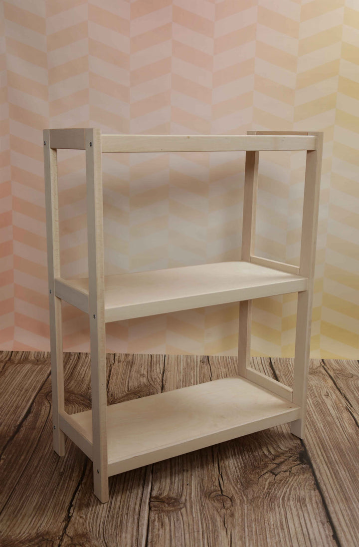 Reol i bøgetræ STRONG, 3 hylder, 93x50x43 cm