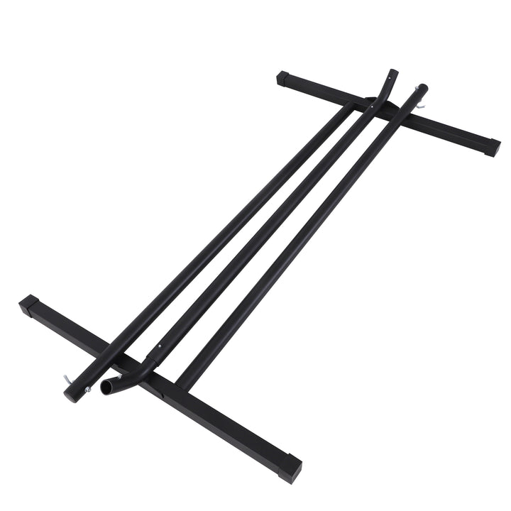 Hængekøjestativ til hængekøjer, hængekøjestativ med kroge, have, strand, metal, 360 x 92 x 112 cm, op til 120 kg