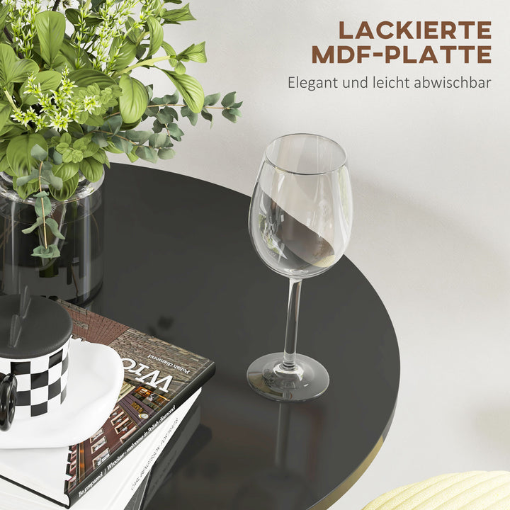 Barbord, ståbord, bord til 2 personer, 60 x 60 x 102 cm, sort