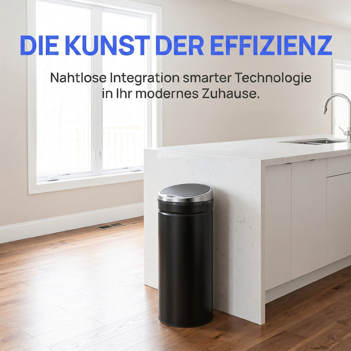 50L sensor skraldespand, automatisk affaldsbeholder, køkkenspand i rustfrit stål med infrarød sensor, til køkken, spisestue