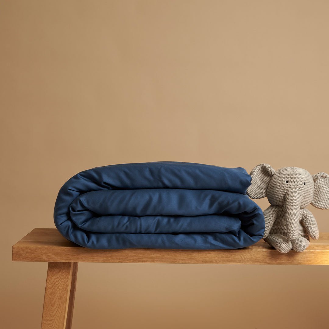 Børn - TENCEL™ Satin Dynebetræk Mørkeblå