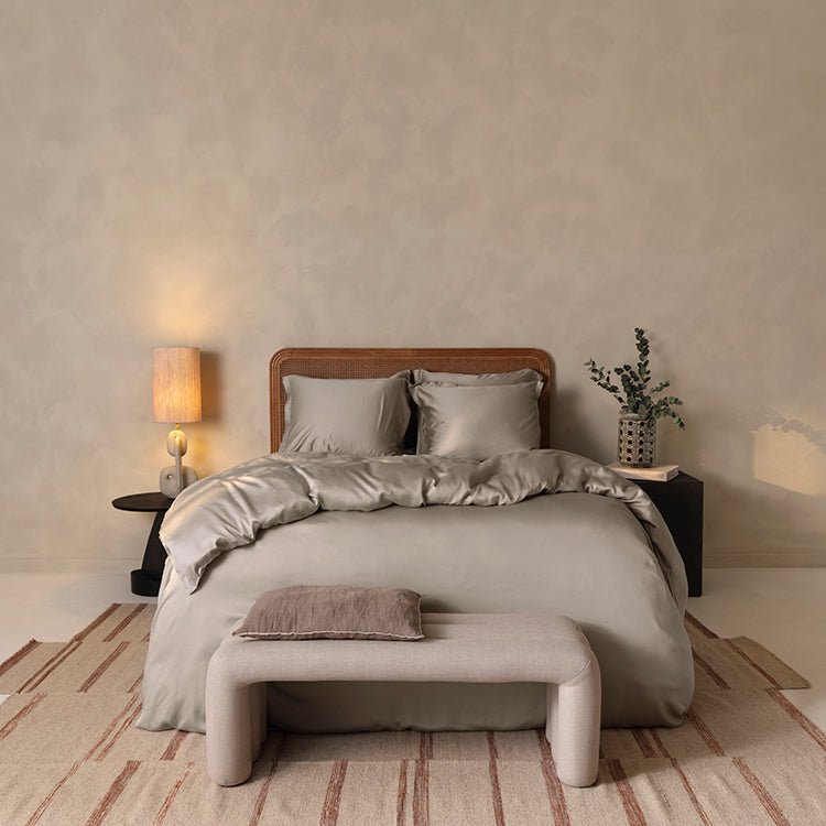 TENCEL™ - Satin Dynebetræk Taupe